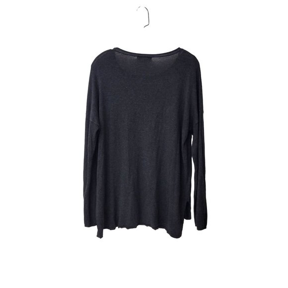 Atmosphere Grey Viscose Blend Lightweight Pullover Sweater - Picture 3 of 6